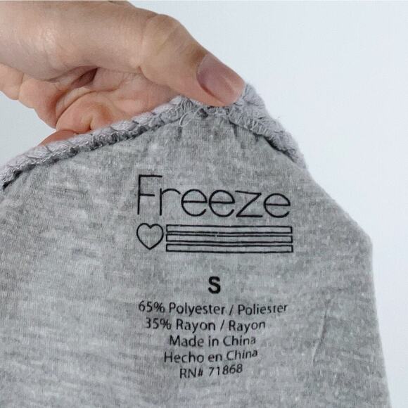 Freeze West Coast Warriors Gray Fringed Tank Top Size Small - Picture 3 of 3